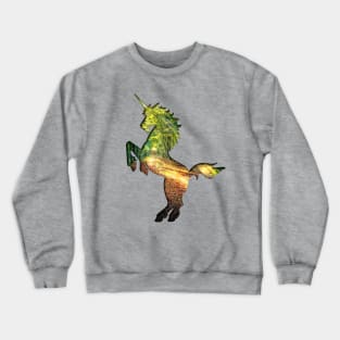 Forest Path Unicorn Silhouette Crewneck Sweatshirt